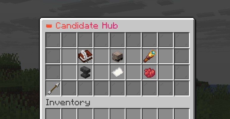 Candidate management menu