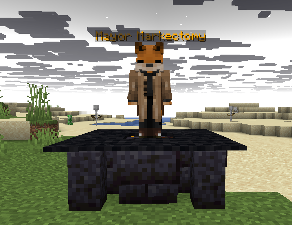 Mayor NPC display in game